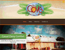 Tablet Screenshot of covecasualrestaurant.com